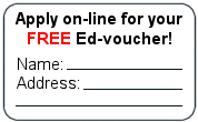 Apply online for your free Ed-voucher
